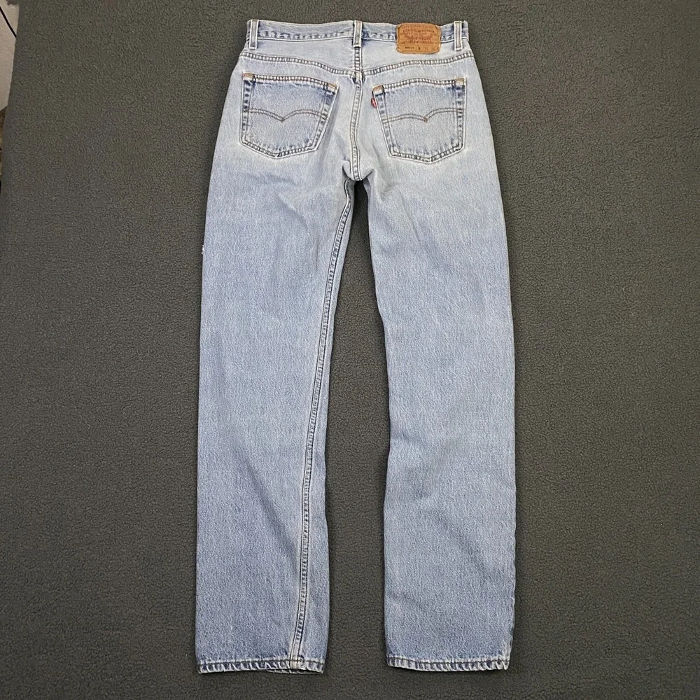 Vintage 90s Levis 501xx Jeans FITS 29x32 Button Fly Light Wash Blue Made in USA